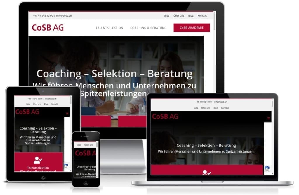 Neue Wordpress Website für die CoSB AG in Uster ZH