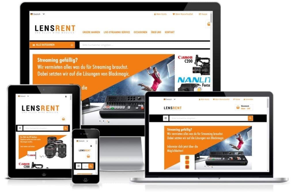Lensrent mit Magento 2