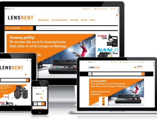 Lensrent neu mit Magento 2