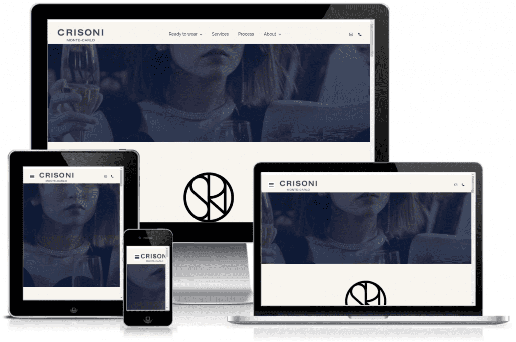 Redesign der Website von Crisoni Monte Carlo